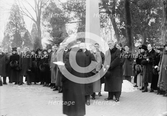 Serbian Mission To The U.S. at Mount Vernon, with Sec. Lansing, 1918. Creator: Harris & Ewing.