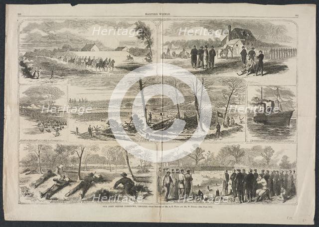 Our Army before Yorktown, Virginia, 1862. Creator: Winslow Homer (American, 1836-1910).