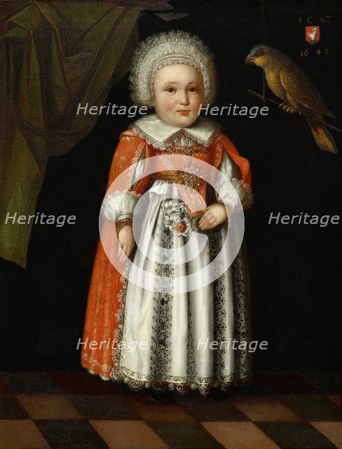Johanna Katharina Steiger, Aged 2, 1643. Artist: Kauw, Albrecht (1616-1681)