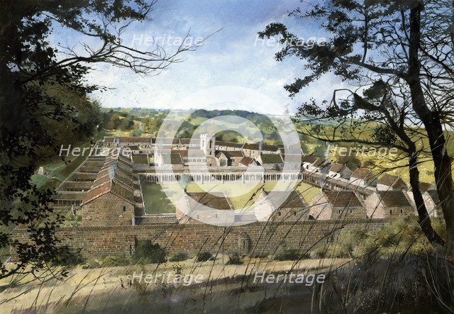 Mount Grace Priory, c16th century, (c1990-2010). Creators: Ivan Lapper, King Henry VIII.