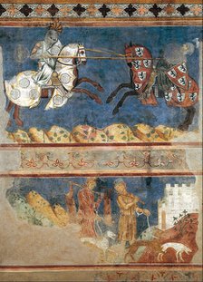 Tournament and Hunting Scenes, 1289. Artist: Azzo di Masetto (active ca 1280s)