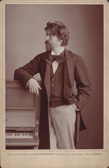 Portrait of the composer Ferruccio Busoni (1866-1924), 1898. Creator: Schaarwächter, Julius Cornelius (1847-1904).
