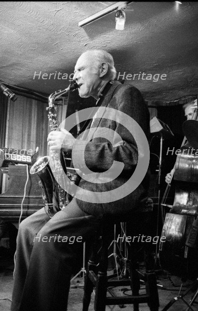 Herb Geller, Bass Clef, London, April 1990. Artist: Brian O'Connor.