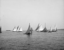 Start, Atlantic Yacht Club regatta, 1897 June 15. Creator: John S Johnston.