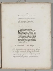 Art of the Lithograph: Printing Letters, Plate XV , 1819. Creator: Alois Senefelder (German, 1771-1834).