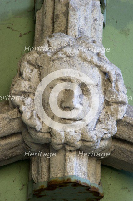 Stone boss, Greyfriars, Great Yarmouth, Norfolk, c2010. Artist: Steve Cole.