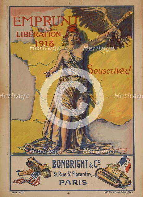 Emprunt de la Libération 1918, 1918. Creator: Chavannaz, Bernard (active 1910s).