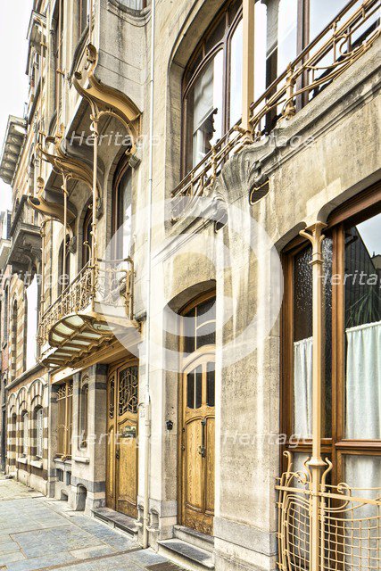 Maison-Atelier Horta (Horta Museum), 23-25 Rue Americaine, Brussels, Belgium, c2014-2017. Artist: Alan John Ainsworth.