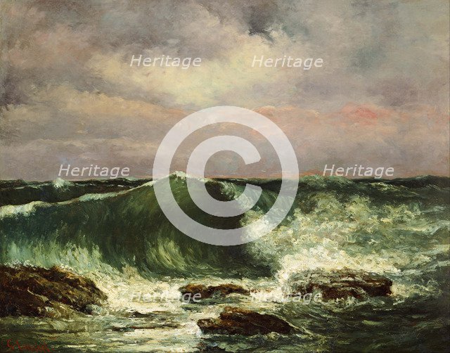 The Wave. Artist: Courbet, Gustave (1819-1877)