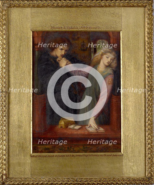 Hamlet and Ophelia, 1866. Artist: Dante Gabriel Rossetti.