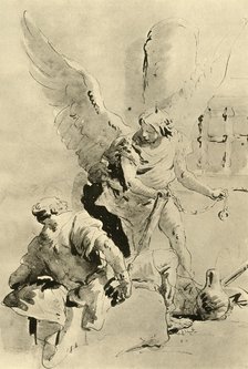 'An Angel appears to the Apostle Peter in prison', mid 18th century, (1928). Artist: Giovanni Battista Tiepolo.
