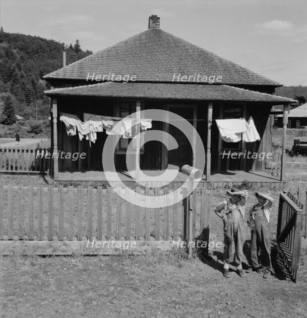 Malone Company house in abandoned mill village...,  Thurston County, Western Washington, 1939. Creator: Dorothea Lange.