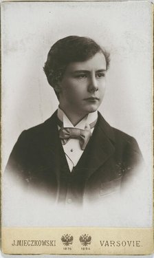 Portrait of the pianist and composer Josef Casimir Hofmann (1876-1957), 1895. Creator: Mieczkowski, Jan (1830-1889).