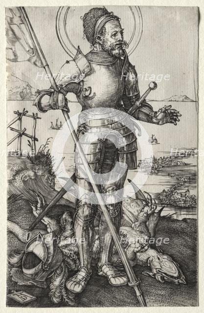 St. George on Foot, c. 1504-1505. Creator: Albrecht Dürer (German, 1471-1528).