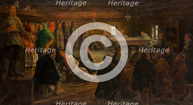 The Kolkhoz Meeting, Early 1930s.