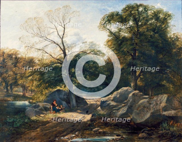 Rest by the Way, early or mid-19th century. Creator: Thomas Creswick.