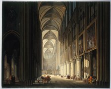 Interior view of Notre-Dame, in 1789, 1789. Creator: Unknown.