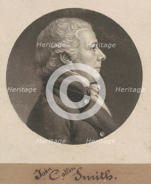 John Cotton Smith, 1806. Creator: Charles Balthazar Julien Févret de Saint-Mémin.
