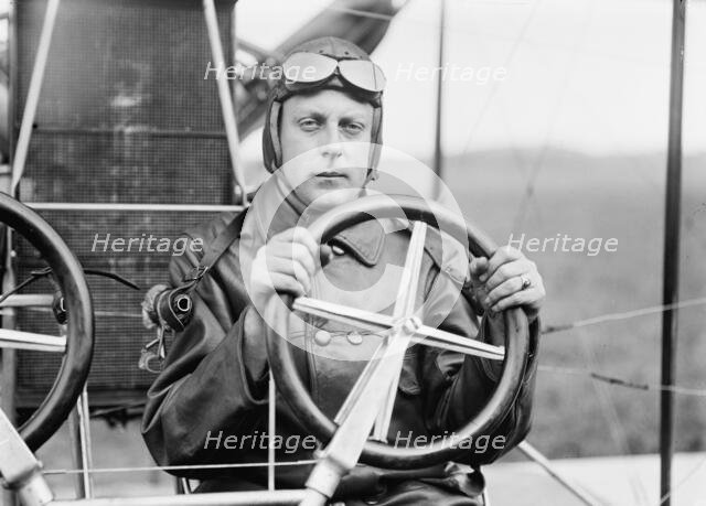 Lieutenant Franklin Kennedy, U.S.A., Aviator - In Curtiss Dual Control Airplane...Maryland, 1912. Creator: Harris & Ewing.