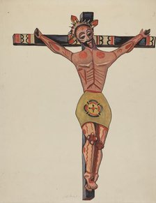 Crucifix - From the Vicinity of Mora, 1935/1942. Creator: E. Boyd.