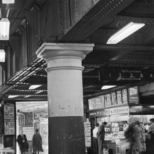 Pillar at London Bridge Station, London, 1960-1972. Artist: John Gay