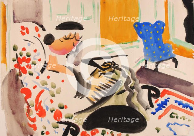 Calligraphic Interior, ca. 1915. Creator: Henry Lyman Saÿen.