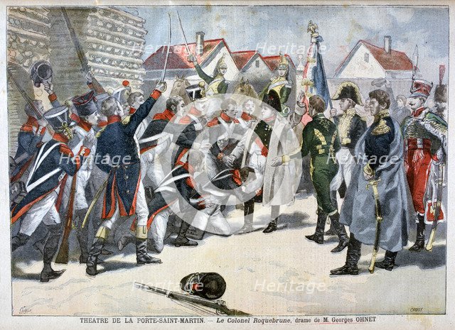 'Le Colonel Roquebrune', a drama by Georges Ohnet, 1897. Creator: F Meaulle.