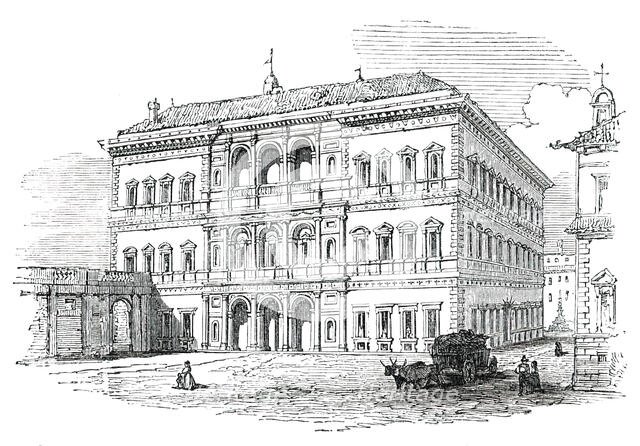 Farnese Palace - Rome, 1850. Creator: Unknown.