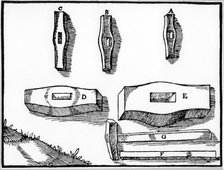 Miner's hammers of various sizes, 1556. Artist: Unknown