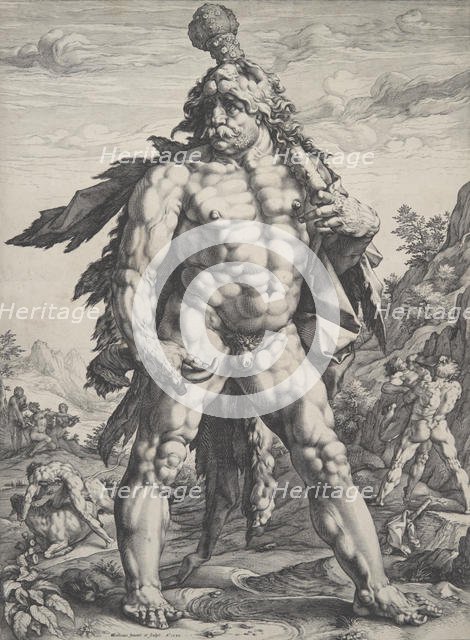 The Great Hercules, 1589., 1589. Creator: Hendrik Goltzius.