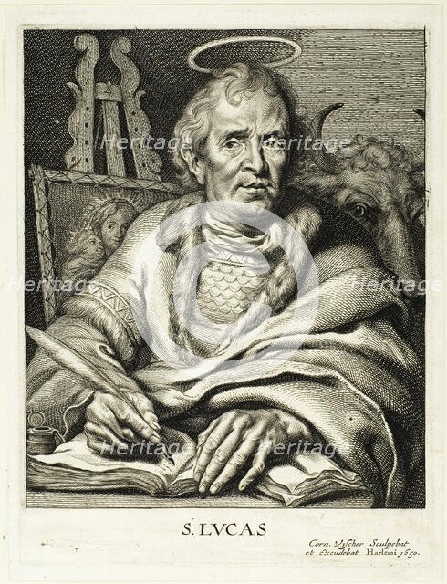 Saint Luke, 1650. Creator: Cornelis de Visscher.