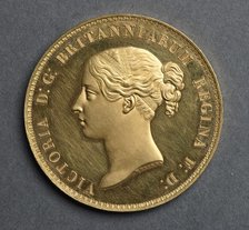 Five Pounds , 1839. Creator: William Wyon (British).