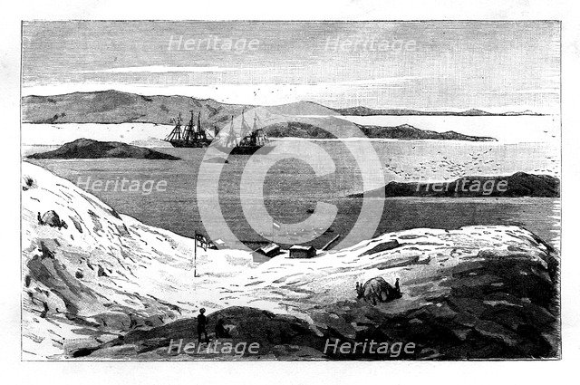 The port of Angra Pequena, Namibia, 19th century. Artist: Unknown