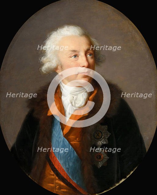 Portrait of the Count Ivan Ivanovich Shuvalov (1727-1797), c. 1796. Creator: Vigée Le Brun, Louise Élisabeth (1755-1842).