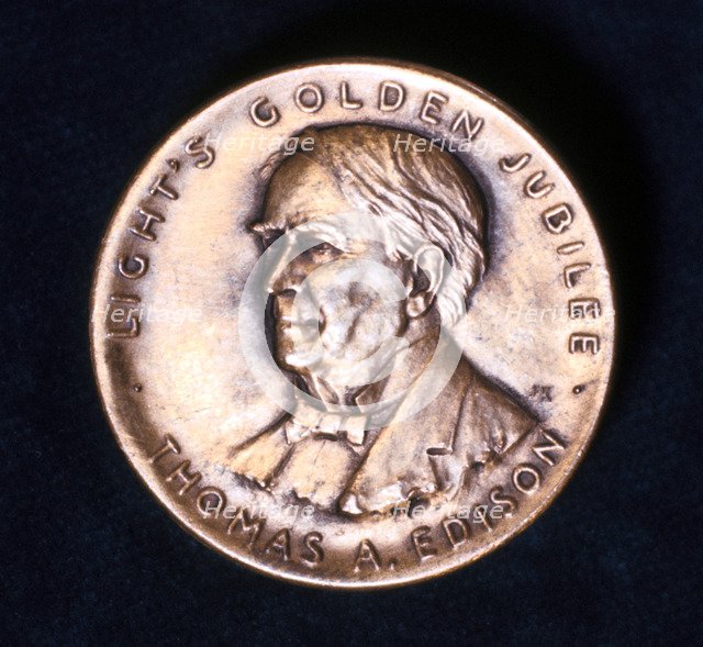 Thomas Alva Edison, American physicist and inventor, 1929. Artist: Unknown