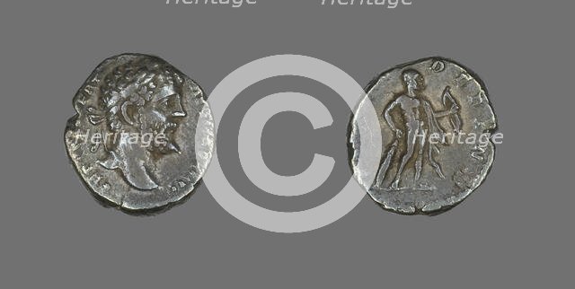 Denarius (Coin) Portraying Emperor Septimius Severus, 197. Creator: Unknown.