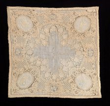 Handkerchief, Swiss, third quarter 19th century. Creator: Unknown.