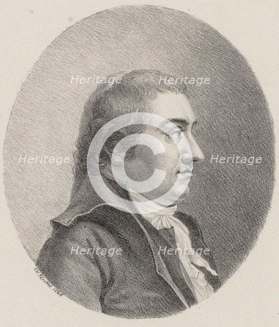 Portrait of the Composer Johann Rudolf Zumsteeg (1760-1802) , 1826. Creator: Heckel, Johann Christoph (1792-1858).