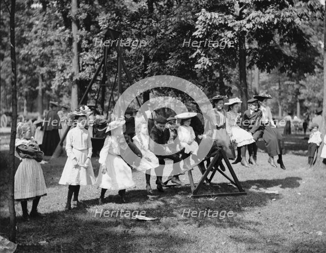 Children's playground, Belle Isle Park, Detroit, Mich., between 1900 and 1905. Creator: Unknown.