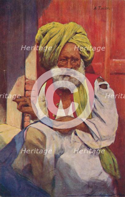 'A Tailor', c1920s. Creator: Mortimer L Menpes.