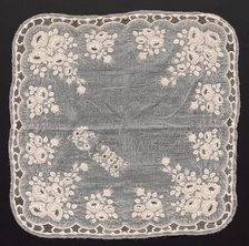 Handkerchief, 1800s. Creator: Unknown.