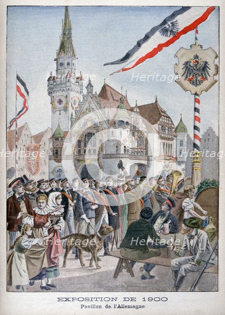 The German pavilion at the Universal Exhibition of 1900, Paris, 1900. Artist: Unknown