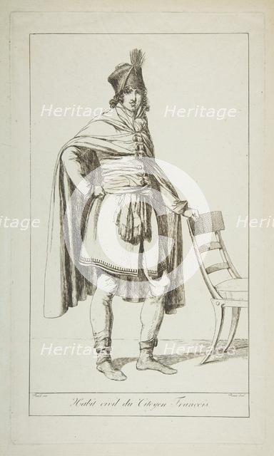 Civil Garb of the French Citizen, 1794. Creator: Vivant Denon.
