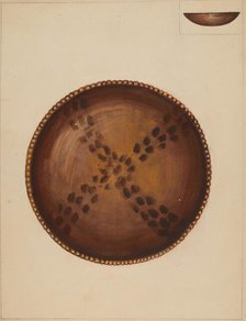 Pie Plate, 1936. Creator: Mina Lowry.