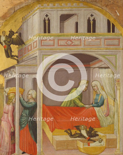 Exchange and Abduction, c1390. Creator: Martino di Bartolomeo di Biagio.