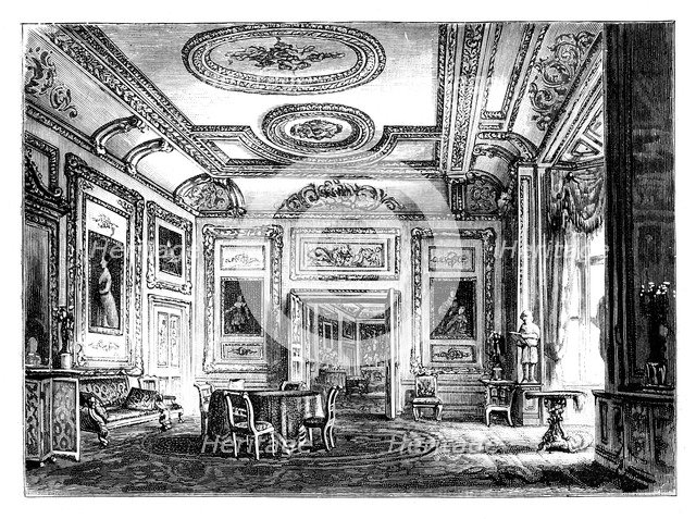 Thw White Drawing Room, Windsor Castle, c1888. Artist: Unknown