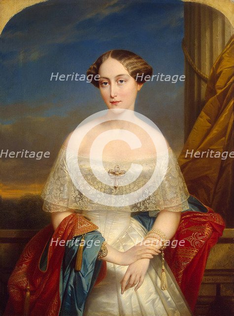 Portrait of Grand Duchess Olga Nikolaevna of Russia', (1822-1892), Queen of Württemberg, 1848.  Creator: Keyser, Nicaise de (1813-1887).