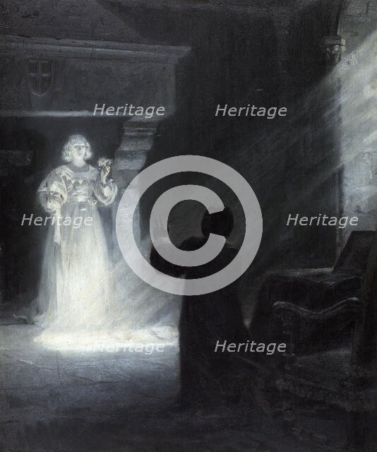 Alix appearing in a mask, between 1890 and 1891. Creator: Tony Robert-Fleury.