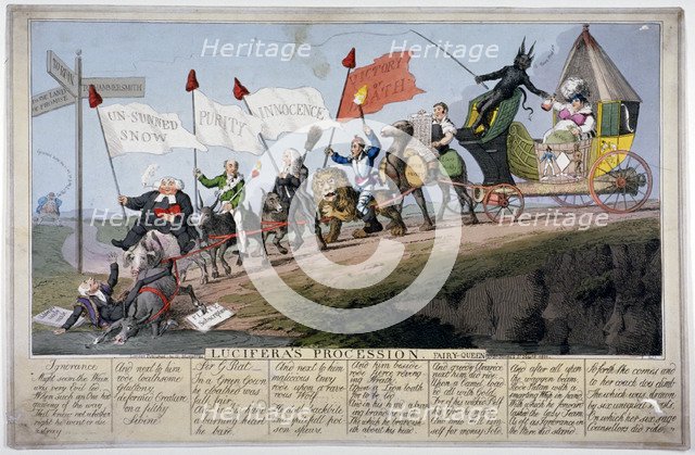 Queen Caroline's procession                                      Artist: Anon