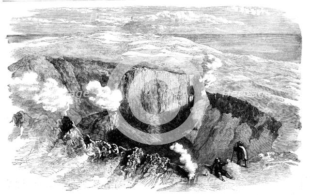 The Crater of Mount Etna a few days prior to the Late Earthquake, 1858. Creator: Unknown.